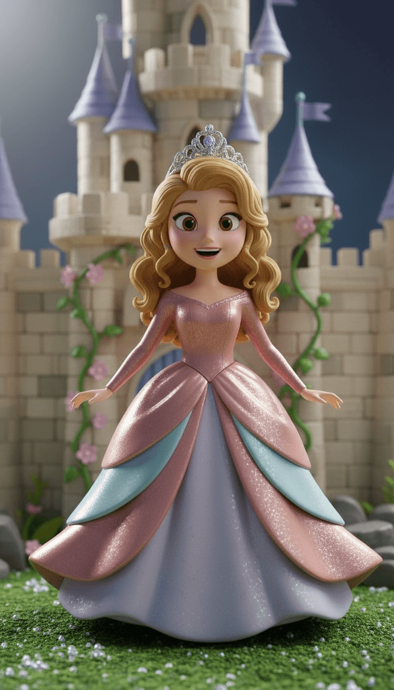 Princess birthday party video invitation preview