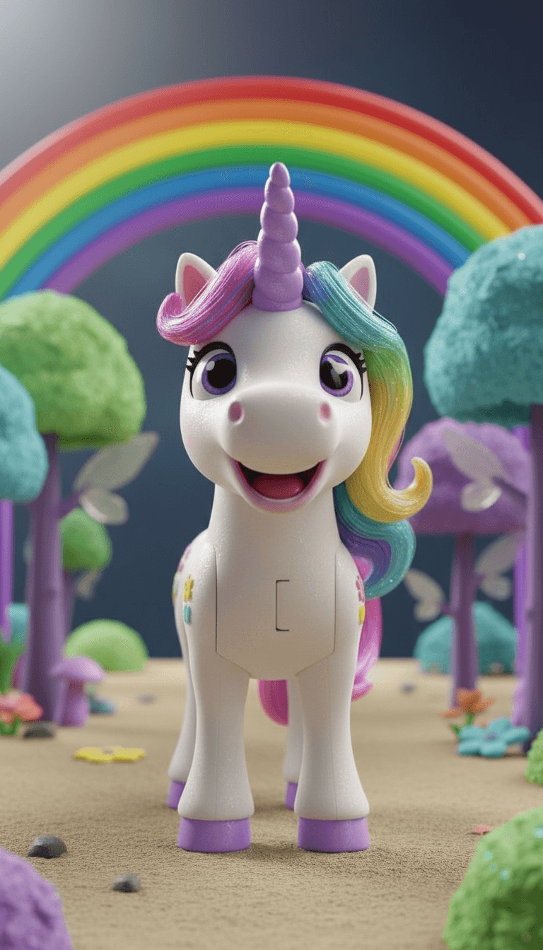 Unicorn birthday party video invitation preview